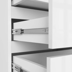 Szafka nocna 3 szuflady CL3 kolor biały 60 cm