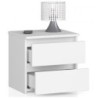 Szafka nocna 40cm biała CL2. Idealna jako stolik do sypialni i łóżka.