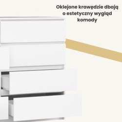 KOMODA K140 8 SZUFLAD BIAŁA