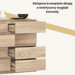 KOMODA K120 8 SZUFLAD SONOMA