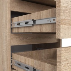 Komoda do salonu 40 cm kolor dąb sonoma z 3 szufladami