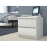 KOMODA K60 2 SZUFLADY BIAŁA