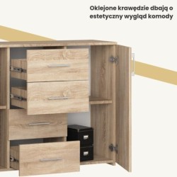 KOMODA K 45 110 cm DĄB SONOMA