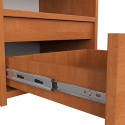 Niska szafka nocna 40 cm olcha z 1 szufladą i 1 półką