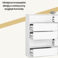 KOMODA K140 10 SZUFLAD BIAŁA