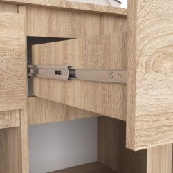 Szafka 140cm z drzwiami i szufladami w kolorze dąb sonoma