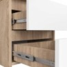 SZAFKA NOCNA CL2 40cm Z SZUFLADAMI DĄB SONOMA / BIAŁA