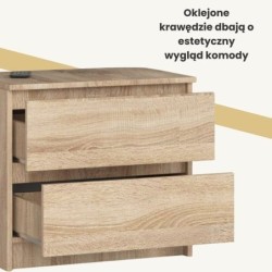 KOMODA K60 2 SZUFLADY SONOMA