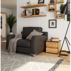 Niska szafka nocna 40 cm dąb craft z 2 szufladami