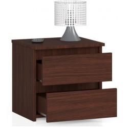 Komoda CL2 Olcha. Mała szafka nocna do sypialni w kolorze wenge.