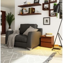 Komoda CL2 Olcha. Mała szafka nocna do sypialni w kolorze wenge.