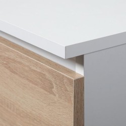 KOMODA K120 6 SZUFLAD MIX KOLORÓW KORPUS BIAŁY / FRONT SONOMA