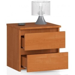 Komoda CL2 Olcha. Mała szafka nocna do sypialni w kolorze olcha.