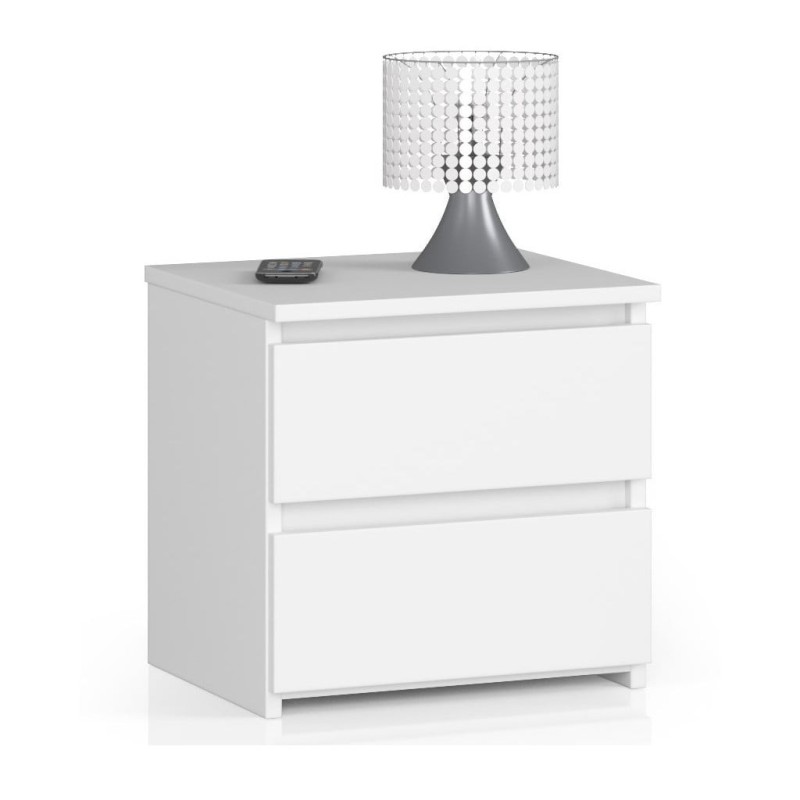 Szafka nocna 40cm biała CL2. Idealna jako stolik do sypialni i łóżka.