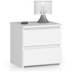 Szafka nocna 40cm biała CL2. Idealna jako stolik do sypialni i łóżka.