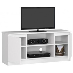 KOMODA - SZAFKA RTV 120cm 2 DRZWI 1 PÓŁKA BIAŁA