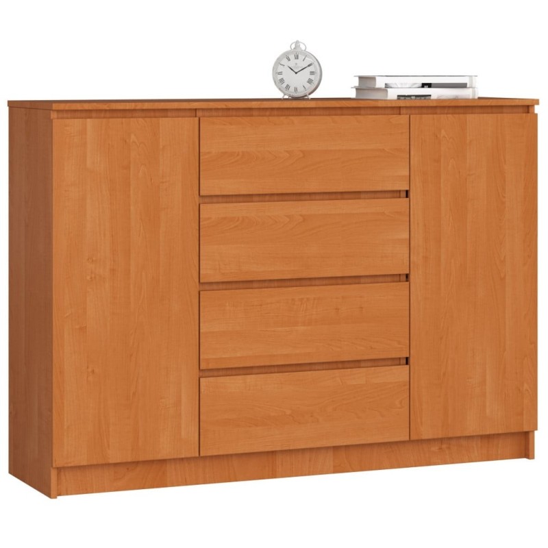 KOMODA K140 2 DRZWI 4 SZUFLADY OLCHA