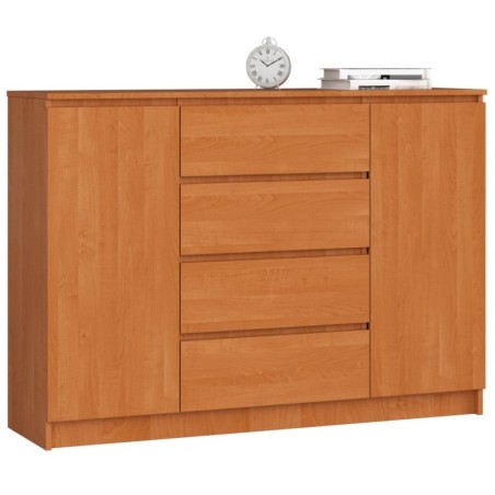 KOMODA K140 2 DRZWI 4 SZUFLADY OLCHA