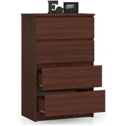 KOMODA K60 4 SZUFLADY WENGE